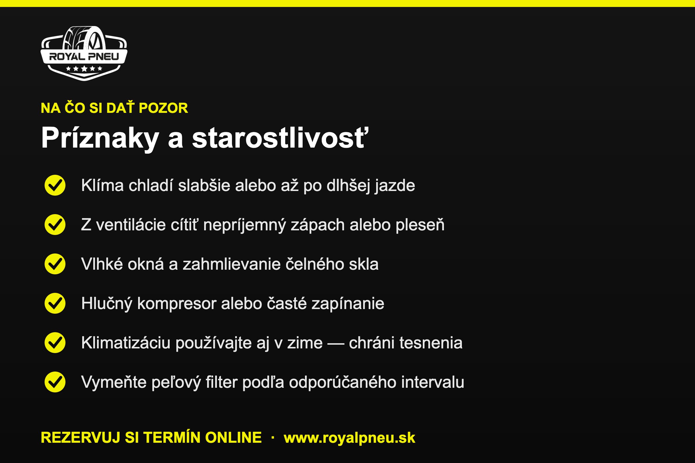 Príznaky, že klimatizácia v aute potrebuje servis a starostlivosť